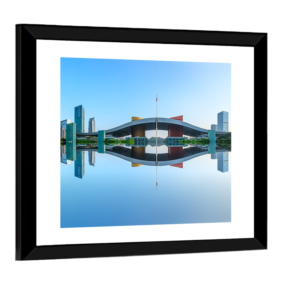 Shenzhen City At Sunrise Wall Art