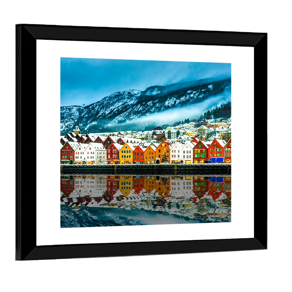 View On Bruges In Bergen Wall Art