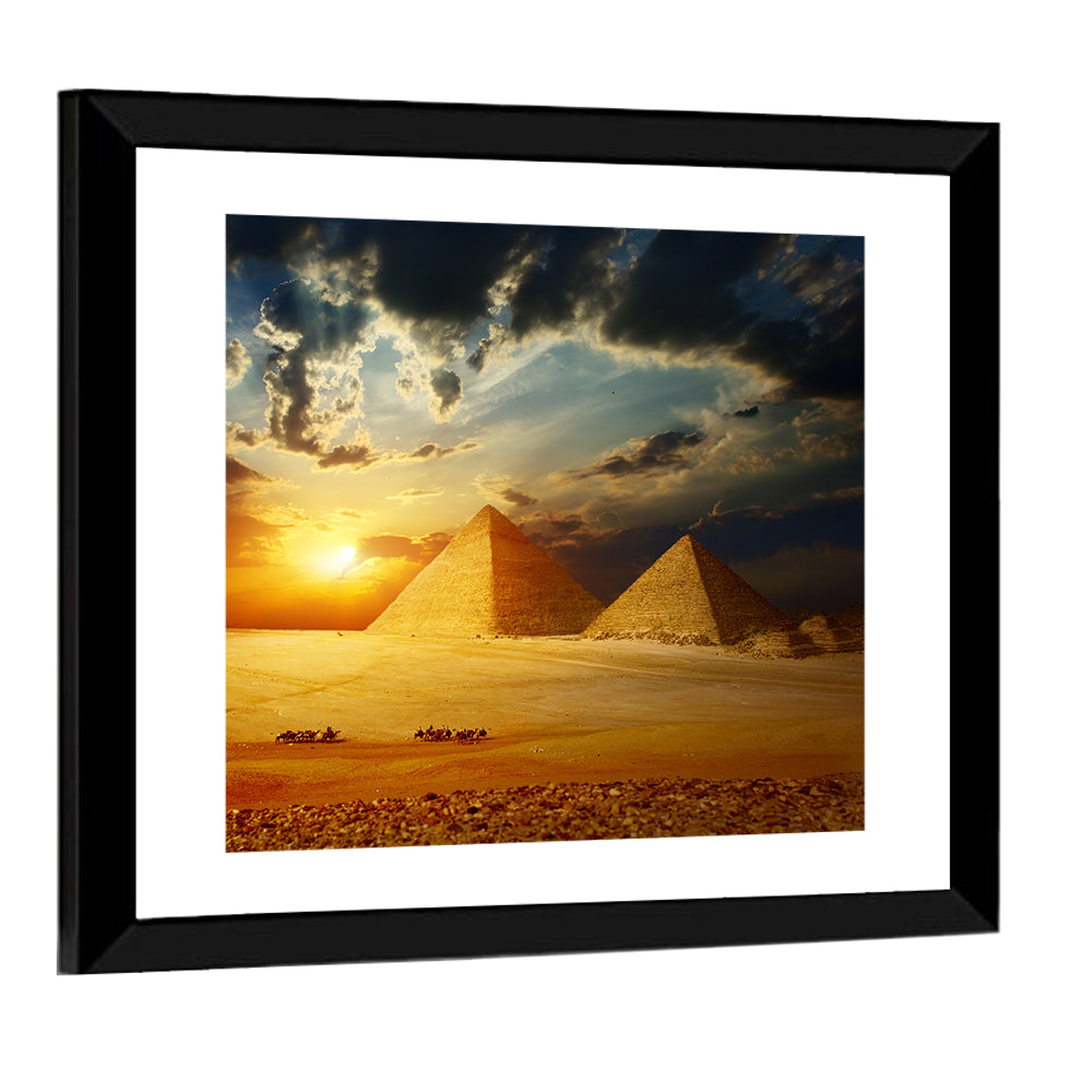 Great Pyramids Giza Valley III Wall Art