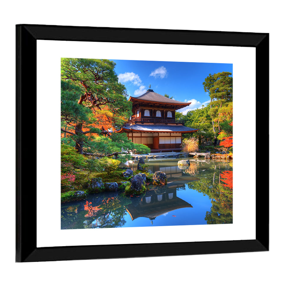 Ginkaku Ji Temple Of The Silver Pavilion In Kyoto Wall Art
