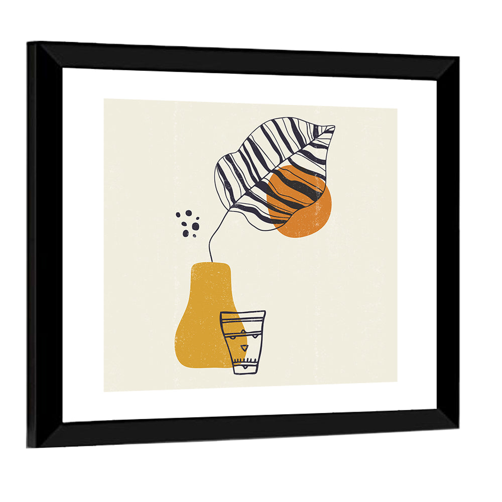 Botanical Leaves Minimalist Wall Art