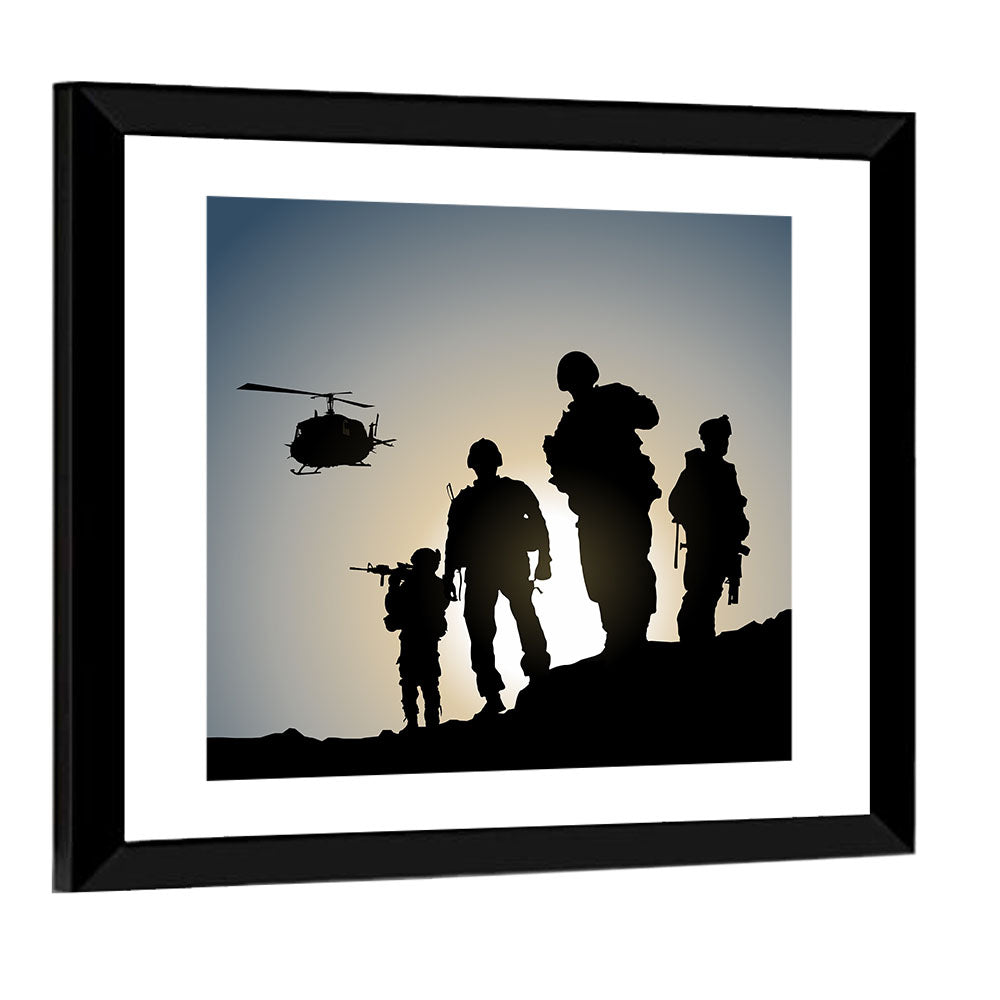 Army In Battlefield Wall Art