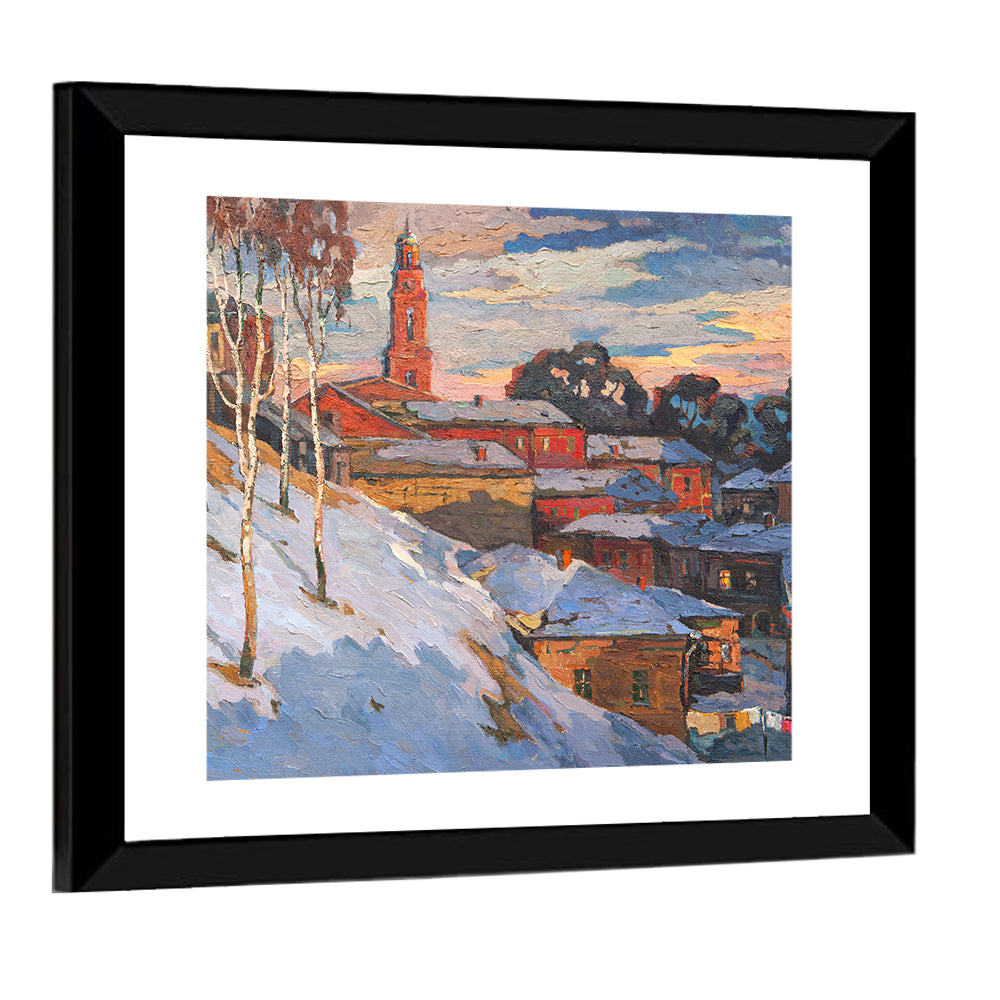 Winter City Artwork Wall Art