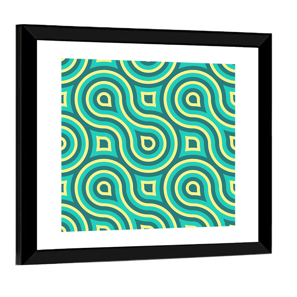 Retro Seamless Pattern Wall Art