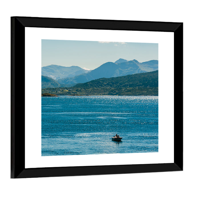 Atlantic View in Norway Wall Art as a framed print