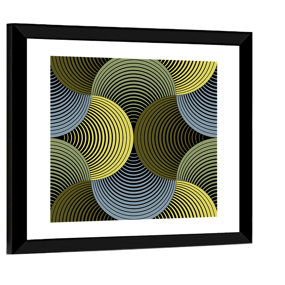 Ornate Geometric Petals Grid I Wall Art