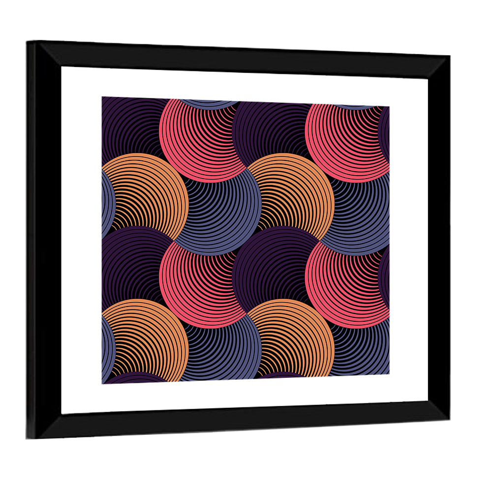 Ornate Geometric Petals Grid II Wall Art