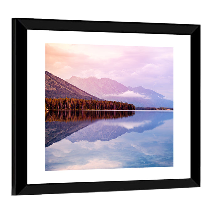 Leigh Lake, Wyoming Wall Art as a framed print