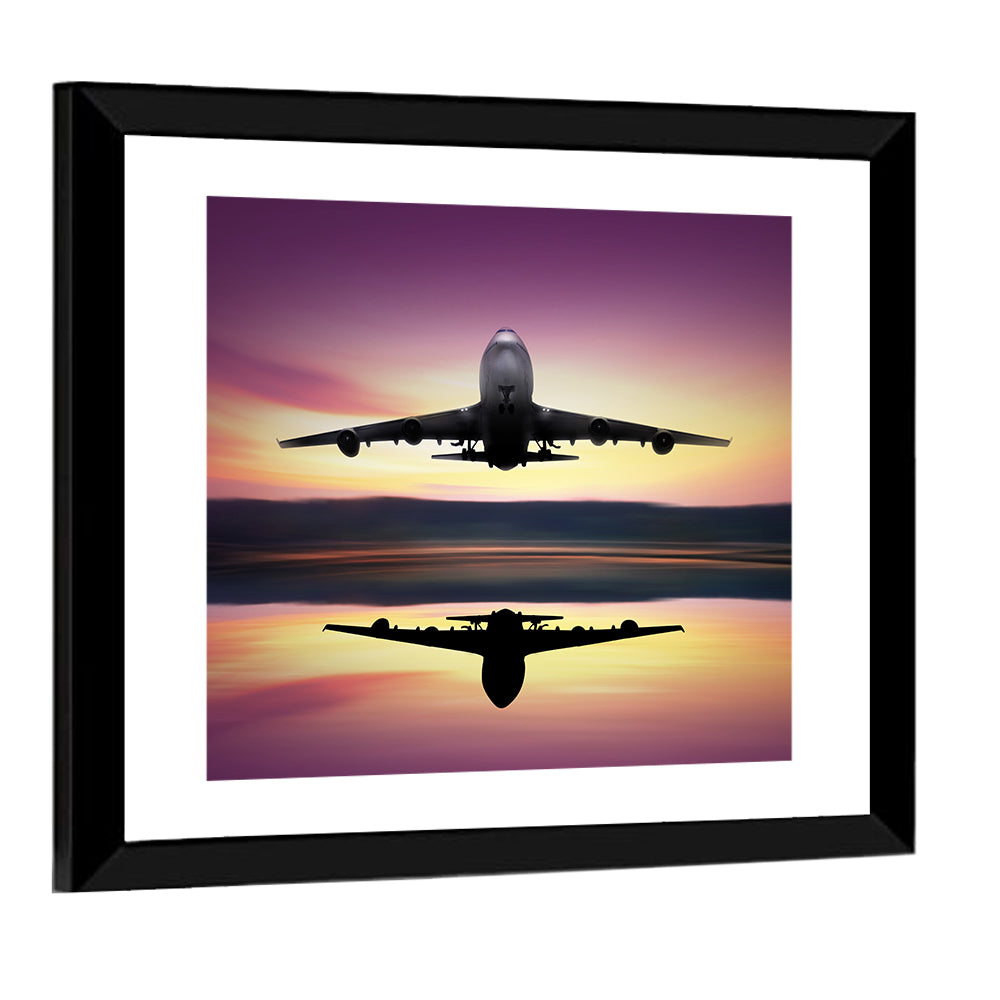Airplane Taking Off Wall Art