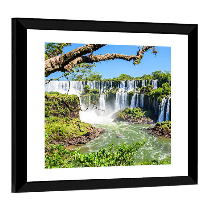 Iguazu Falls from Argentina Wall Art as a framed print