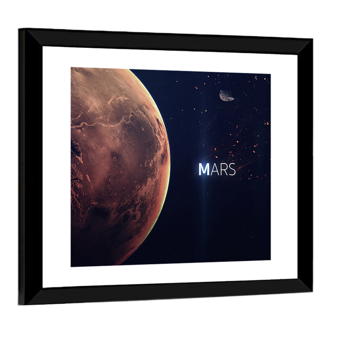Mars Close-up Wall Art as a framed print