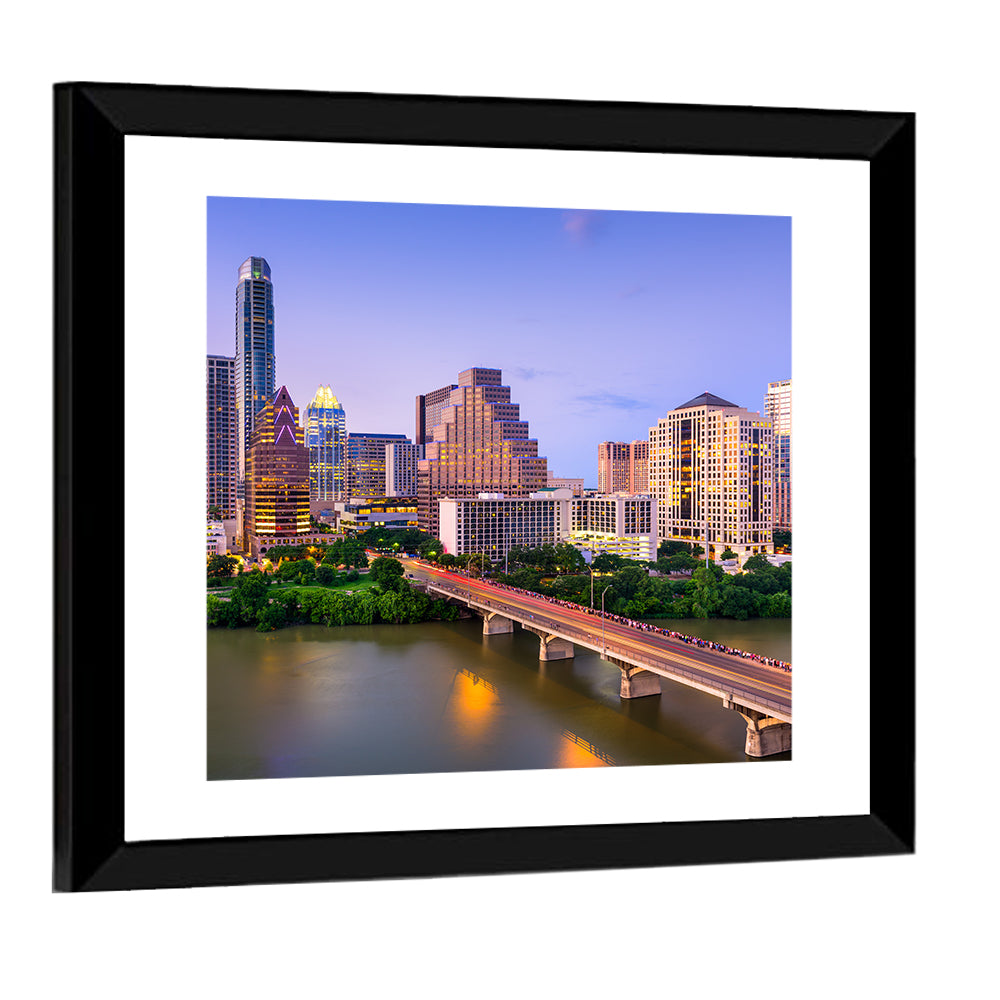 Austin Downtown Skyline Wall Art