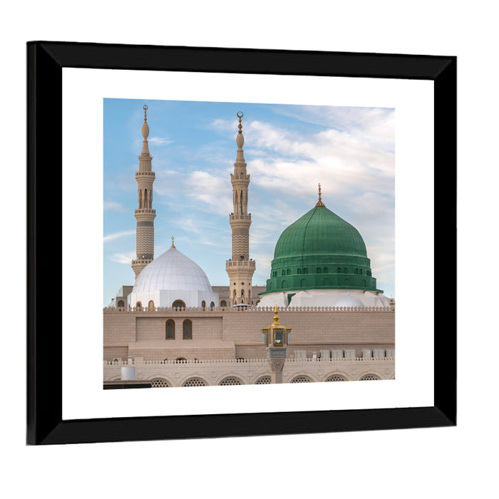 Al-masjid An-nabawi, Medina Wall Art as a framed print