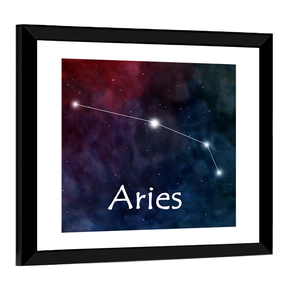 Aries Horoscope Constellation Wall Art