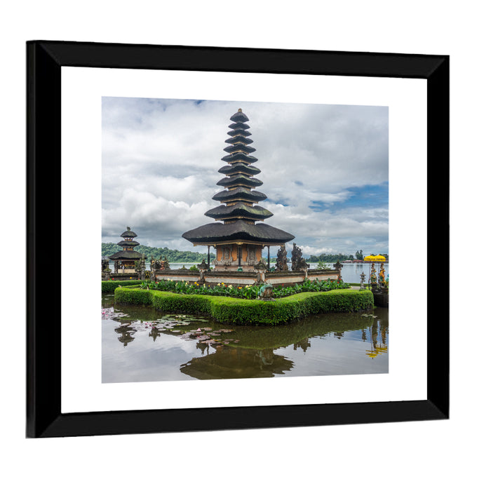 Pura Ulun Danu Bratan, Bedugul Wall Art as a framed print