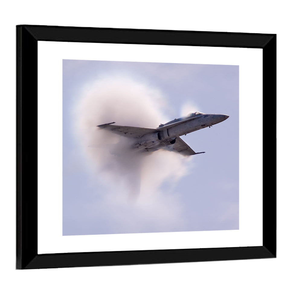 Sonic Pressure Waves From Aircraft Wall Art