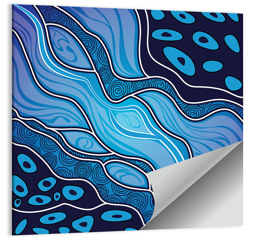 River Vector Painting Wall Art