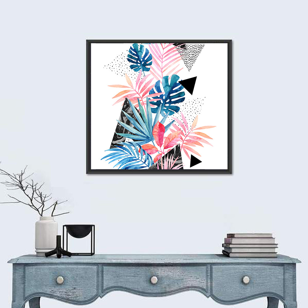 Tropical Leaves Texture Wall Art