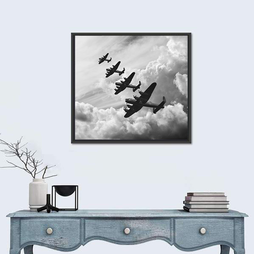 Flying Lancaster Bombers Wall Art