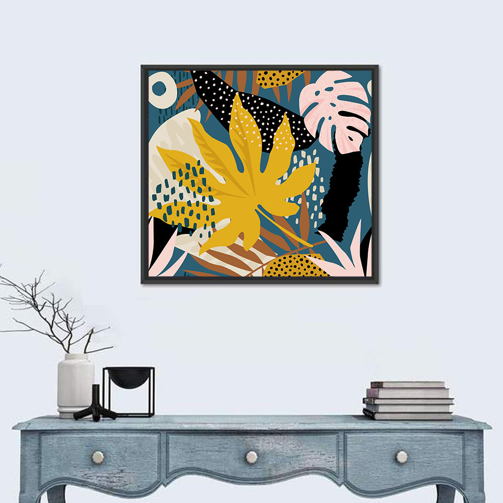 Trendy Plants Illustration Wall Art