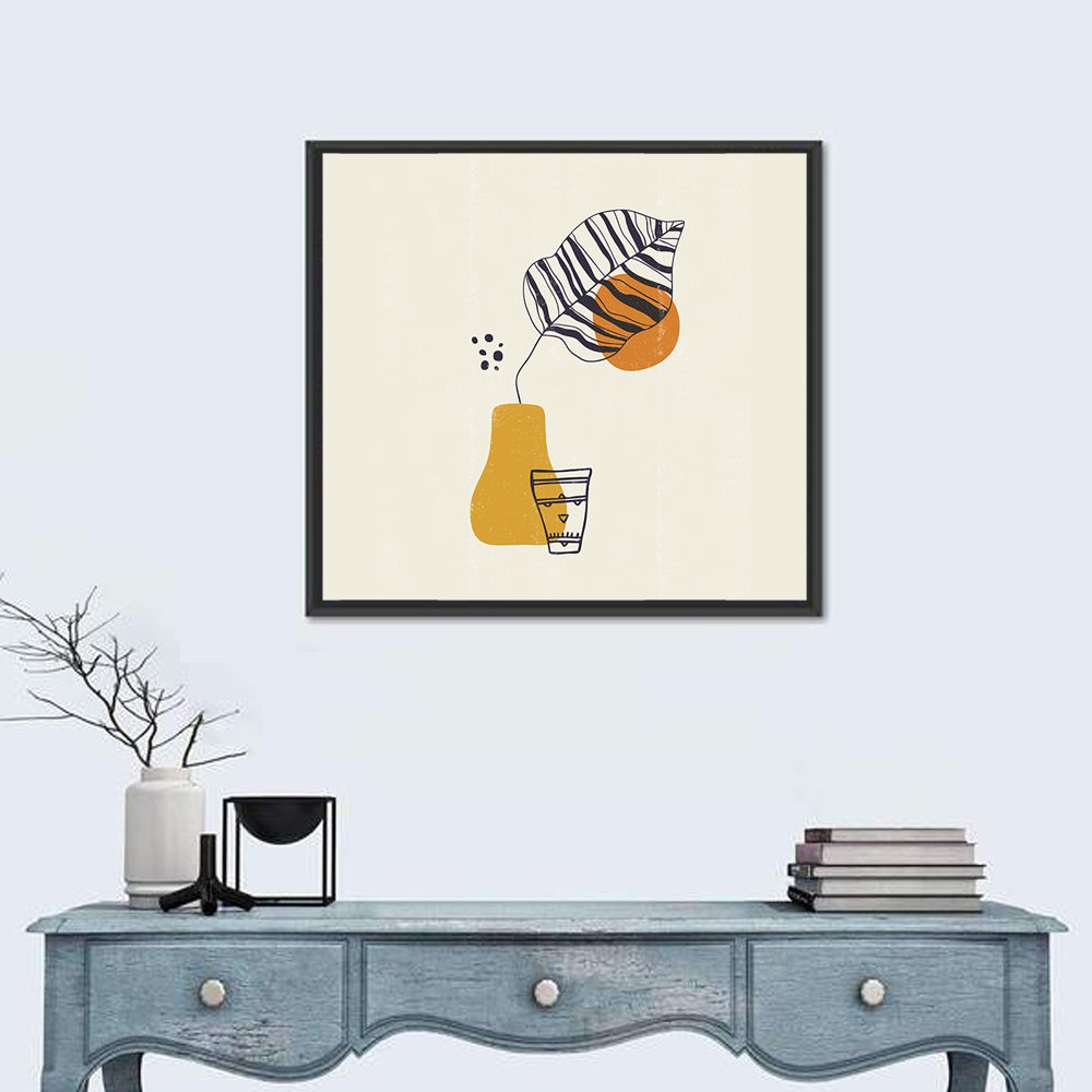 Botanical Leaves Minimalist Wall Art