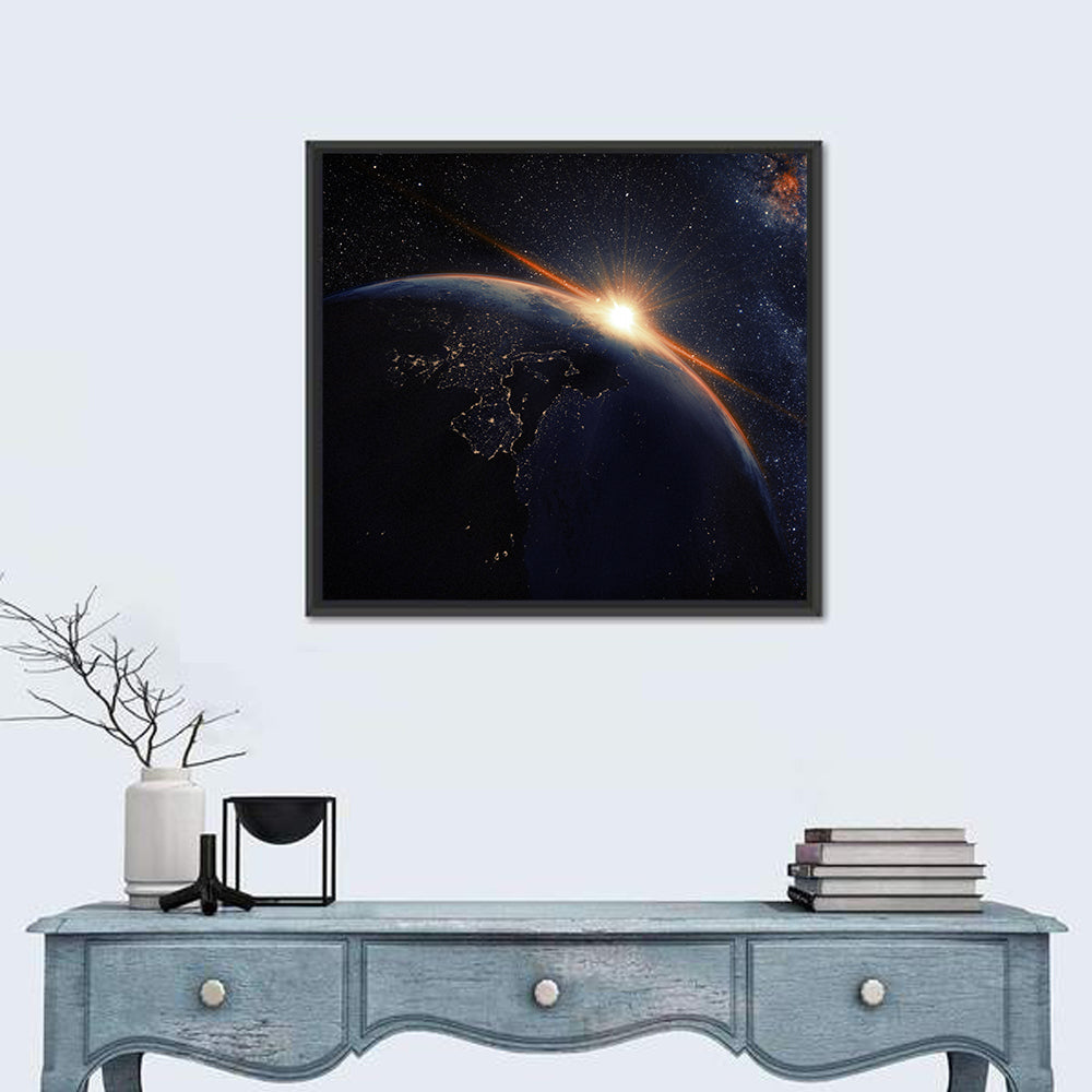 Sunrise Seen From Space Wall Art