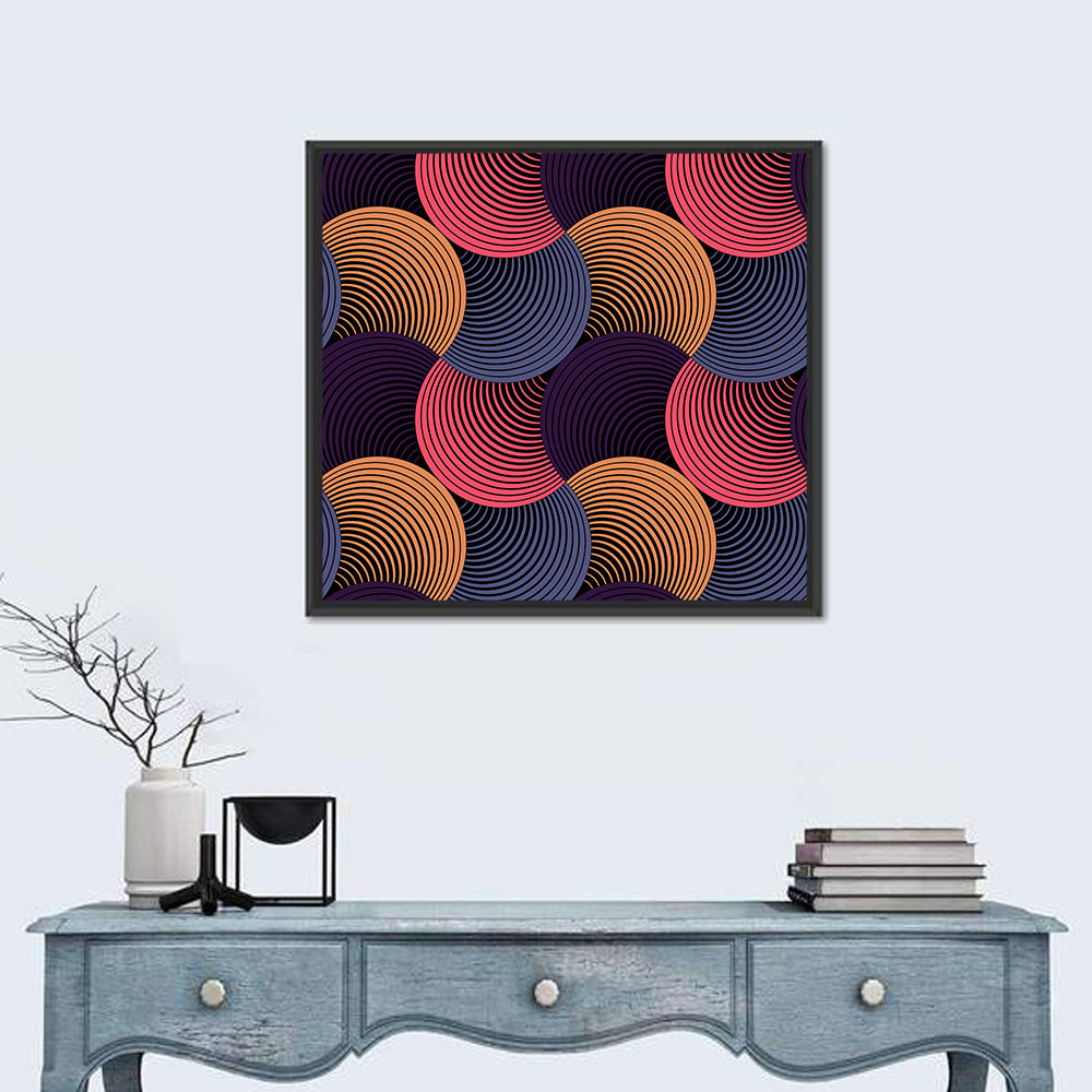 Ornate Geometric Petals Grid II Wall Art