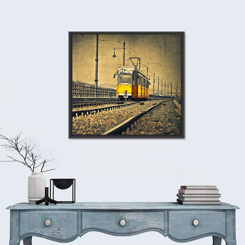 The Tram On Track Wall Art