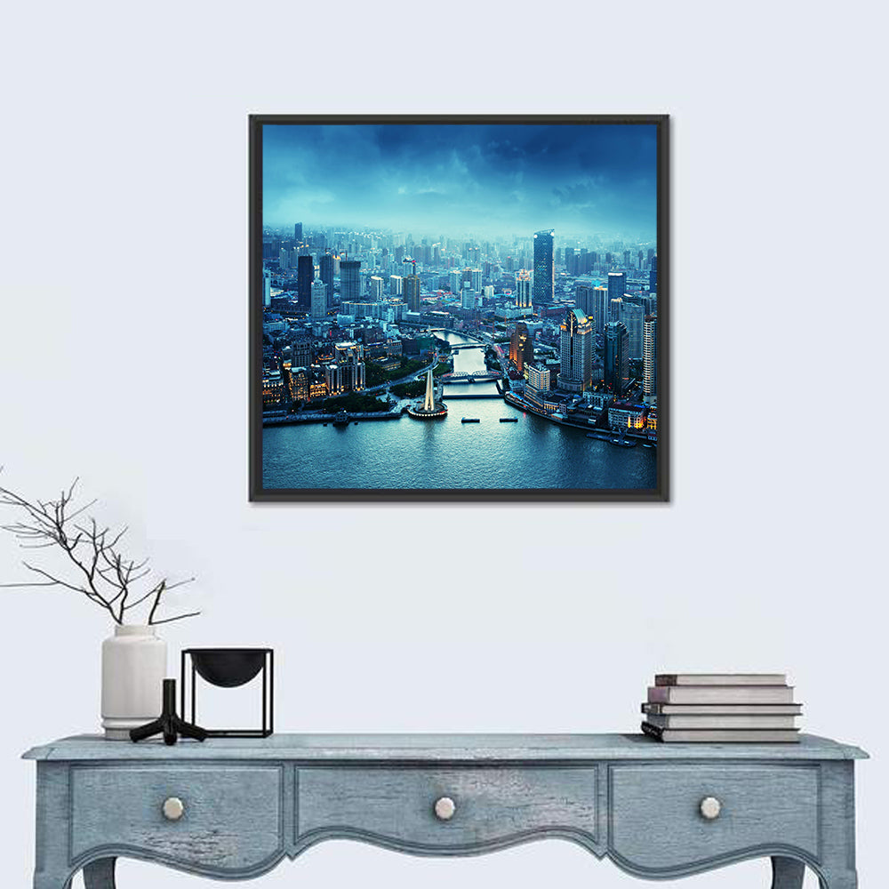 Shanghai At Sunset Wall Art