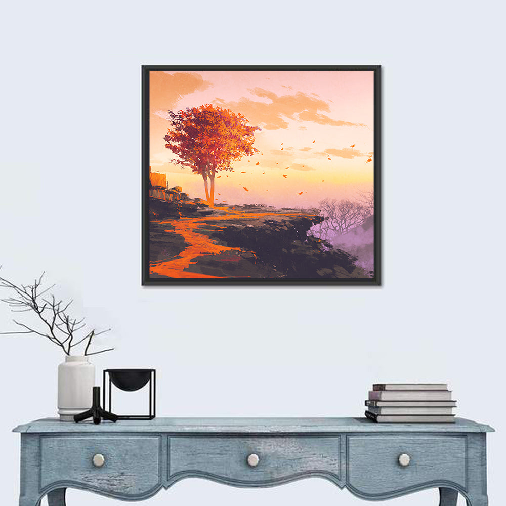 Melting Autumn Tree Wall Art