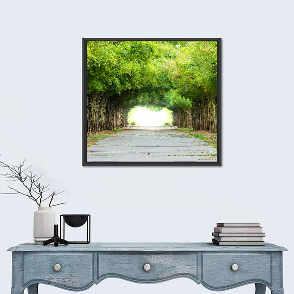 Kyoto bamboo forest walkway Wall Art