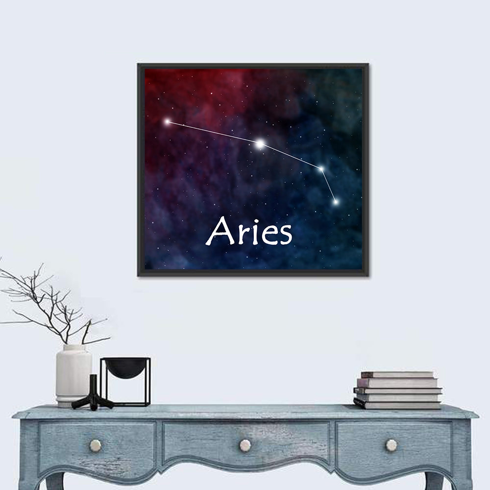 Aries Horoscope Constellation Wall Art