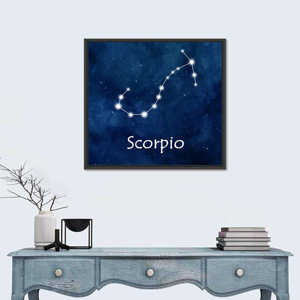Scorpio Horoscope Constellation Wall Art