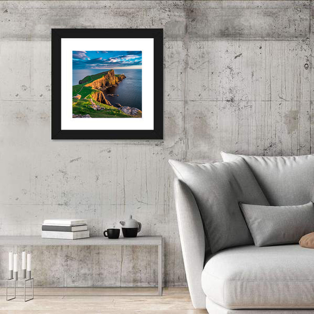 Neist Point Lighthouse In Scotland Wall Art