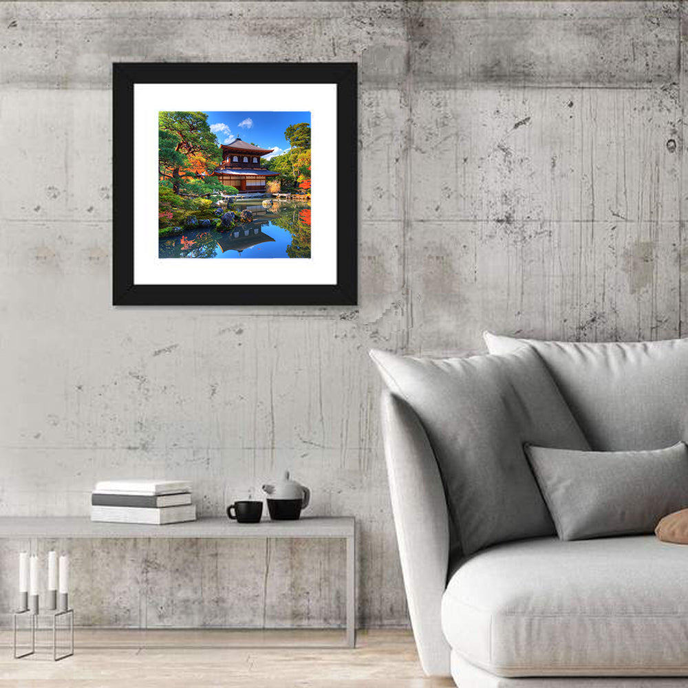 Ginkaku Ji Temple Of The Silver Pavilion In Kyoto Wall Art