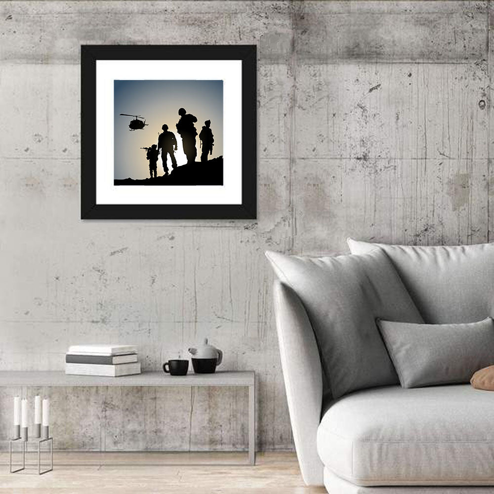 Army In Battlefield Wall Art