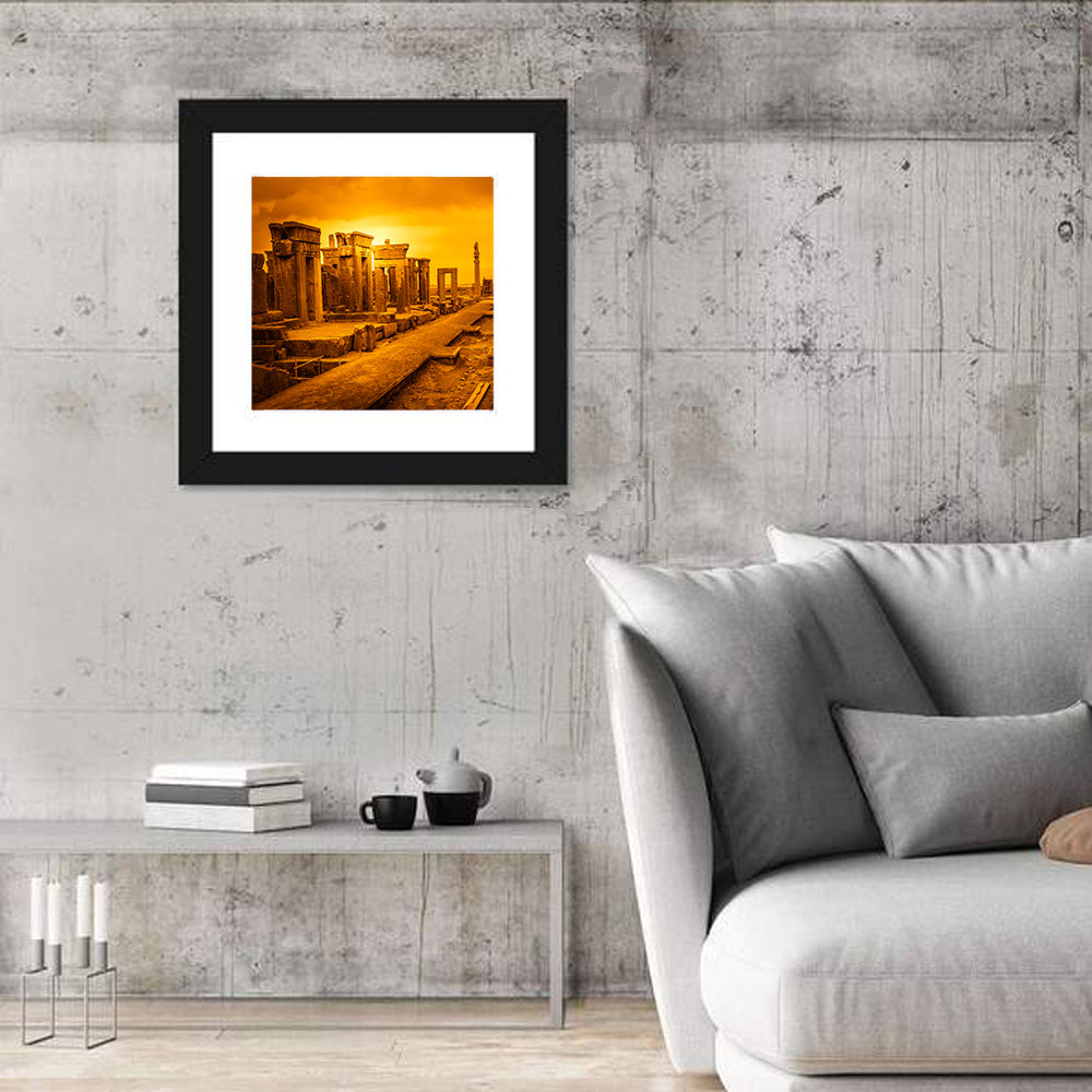 Ruins Of Ancient City Persepolis In Iran Wall Art
