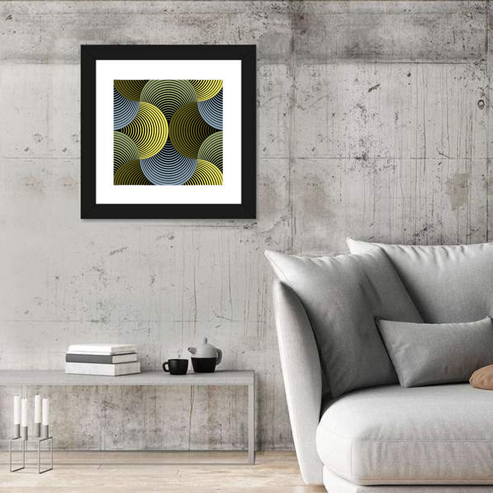 Ornate Geometric Petals Grid I Wall Art