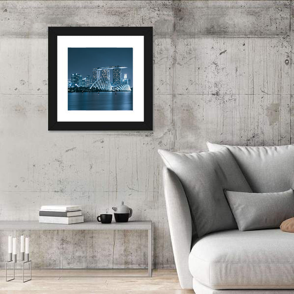 Singapore Skyscaper In Marina Bay Wall Art