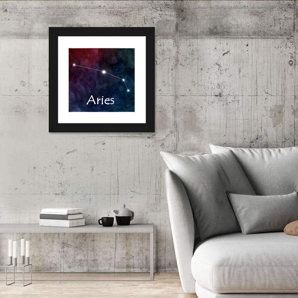 Aries Horoscope Constellation Wall Art