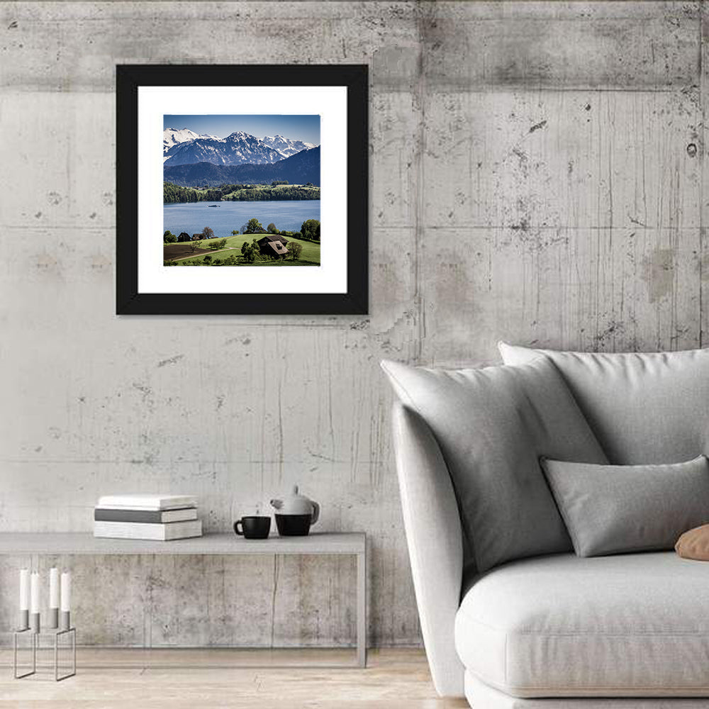 View From Merlischachen Over Lake Lucerne Wall Art