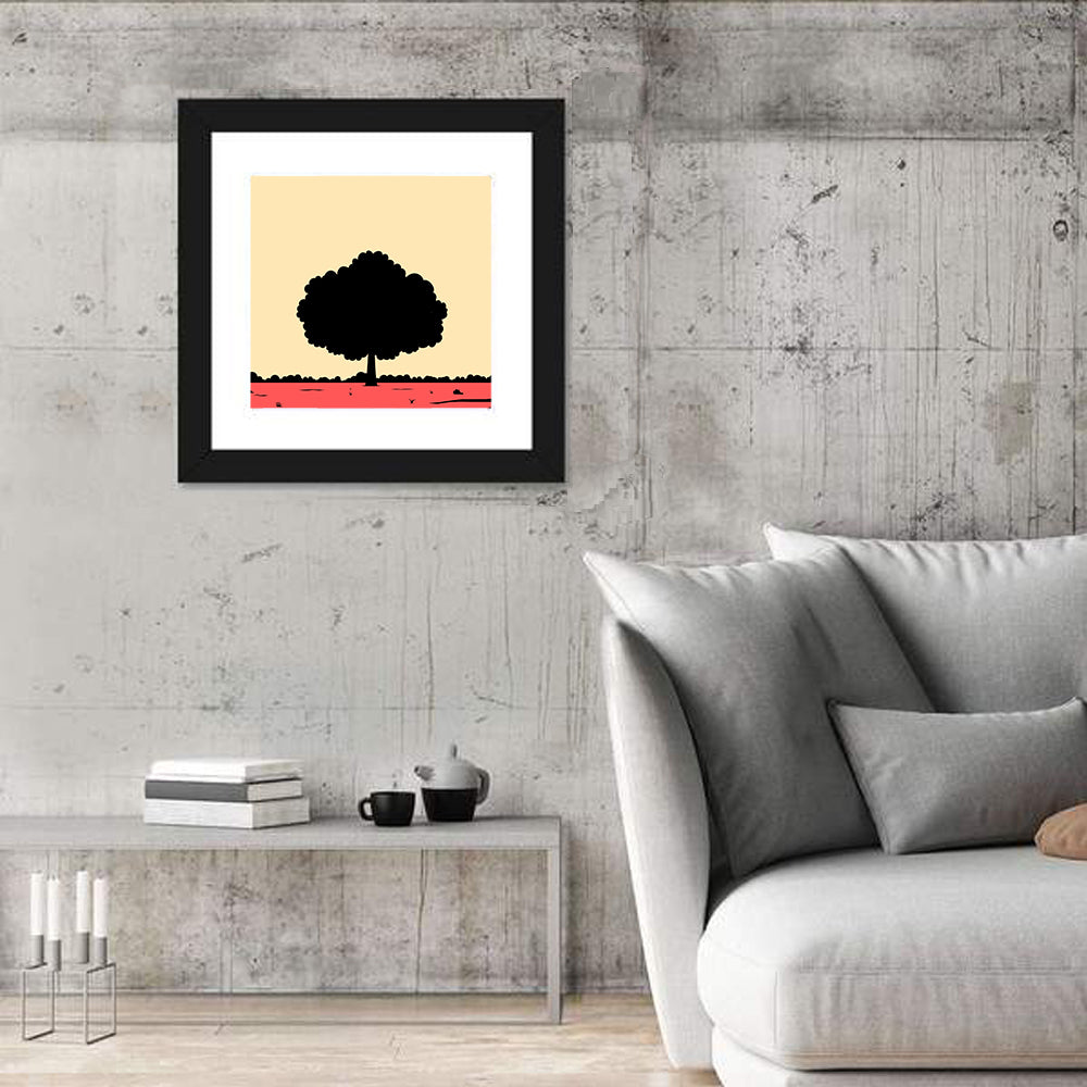 Big Tree Silhouette Wall Art