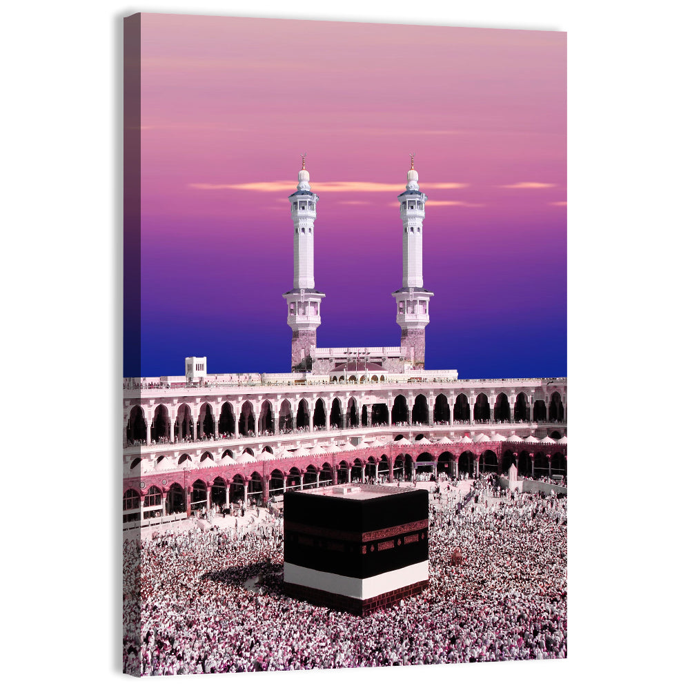 Holy Kaaba During Twilight Wall Art