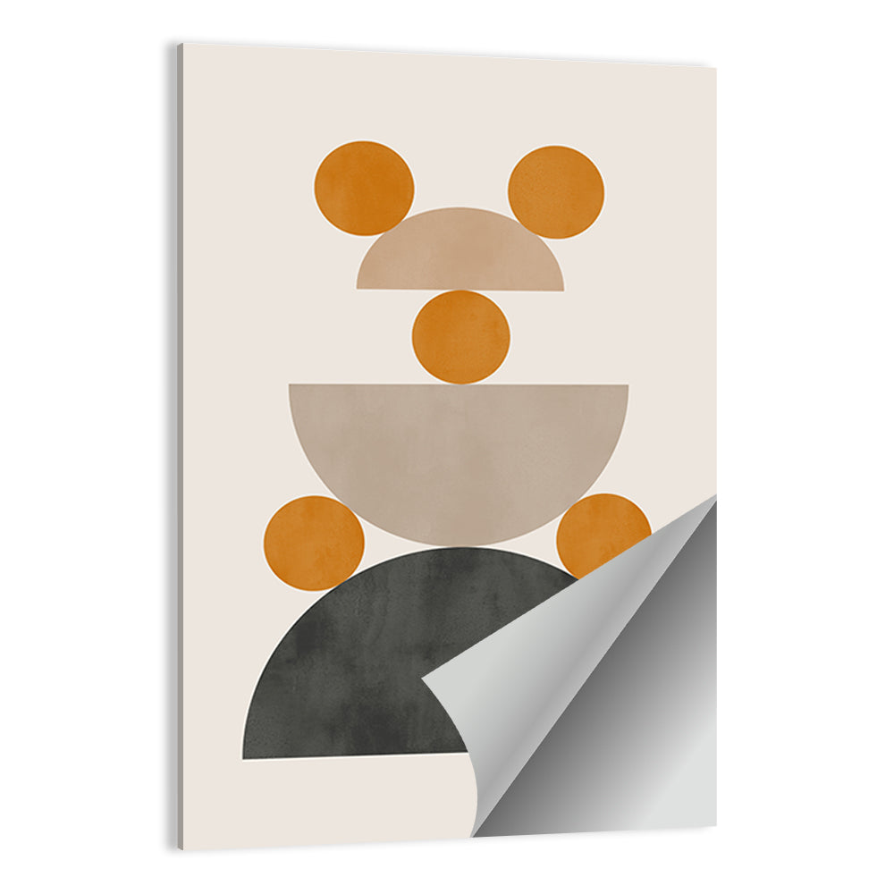 Shapes Standing In Stack Wall Art