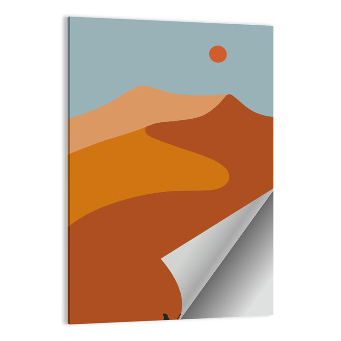 Desert Dunes with Camels Wall Art as a poster print