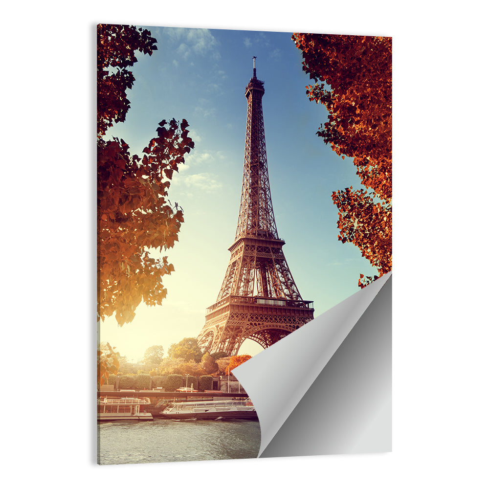 Seine In Paris With Eiffel Tower Wall Art