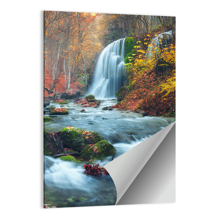 Autumn Silver Stream, Crimea Wall Art as a poster print