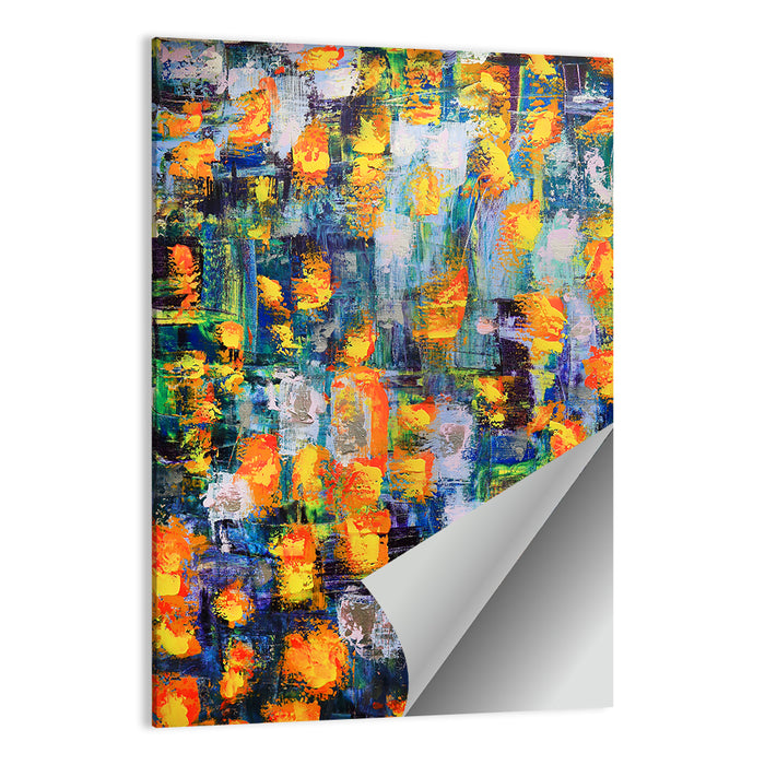 Illuminated Abstract Color Field Wall Art as a poster print