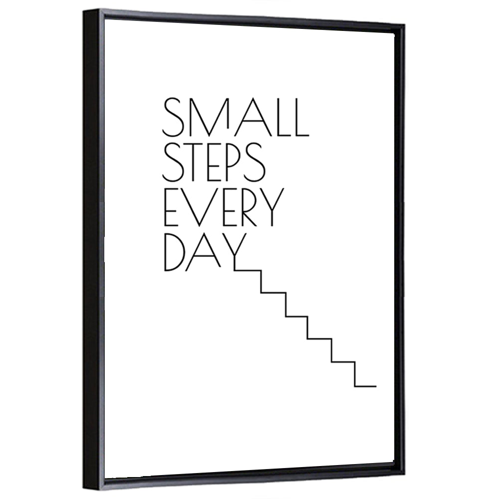 Quote "Small Steps Every Day" Wall Art