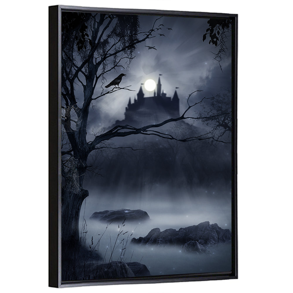 Castle Shadow On A Swamp Wall Art